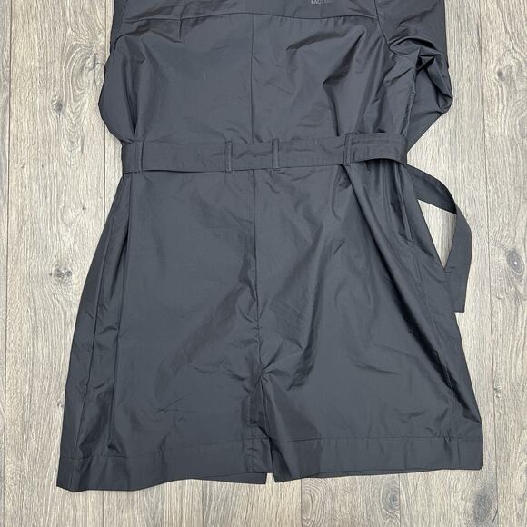 The North Face Trench Coat Size Large Womens Black Belted $169 - Picture 9 of 11